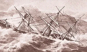 The wreck of the SS London
