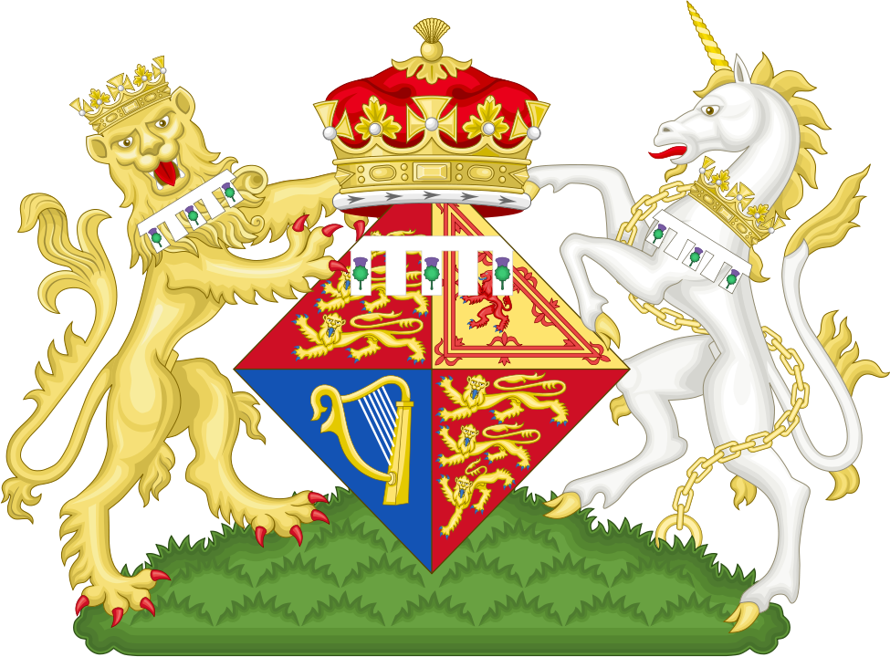 The coat of arms of H.R.H. Princess Eugenie, Mrs Jack Brooksbank
