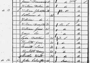 William Gladstone 1841 Census Image