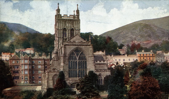  Malvern, Priory Church (St Mary and St Michael) and Hills