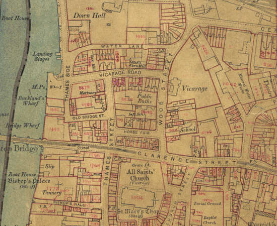 TheGenealogist's Lloyd George Domesday Survey Map showing plot 644 Bentall's Department Store
