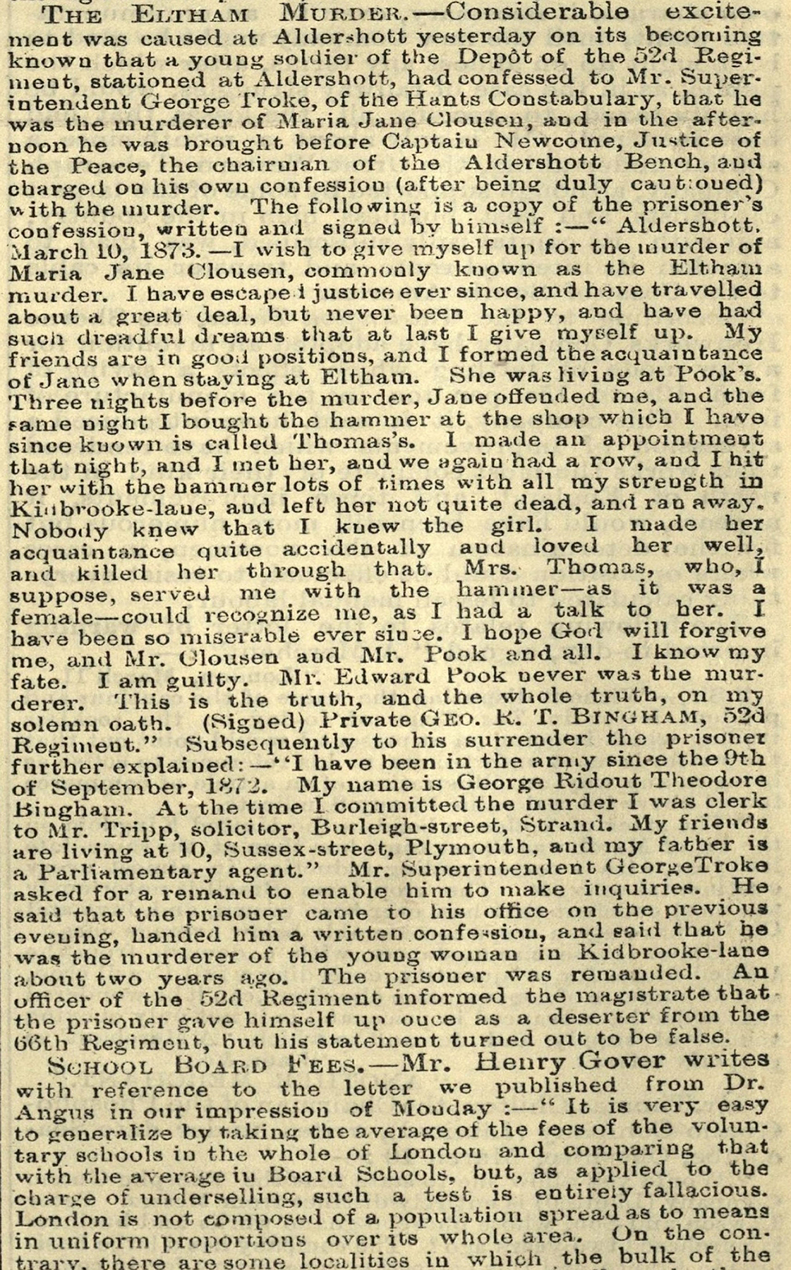 The Times, 12 March 1873