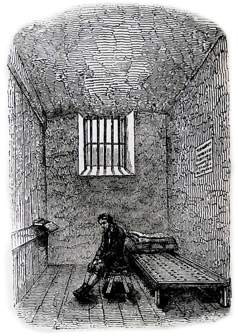 Punishment Cell at Newgate Prison, from The
        Illustrated London News at TheGenealogist.co.uk