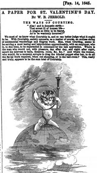 Valentines Day article in 
		The Illustrated London 
		News