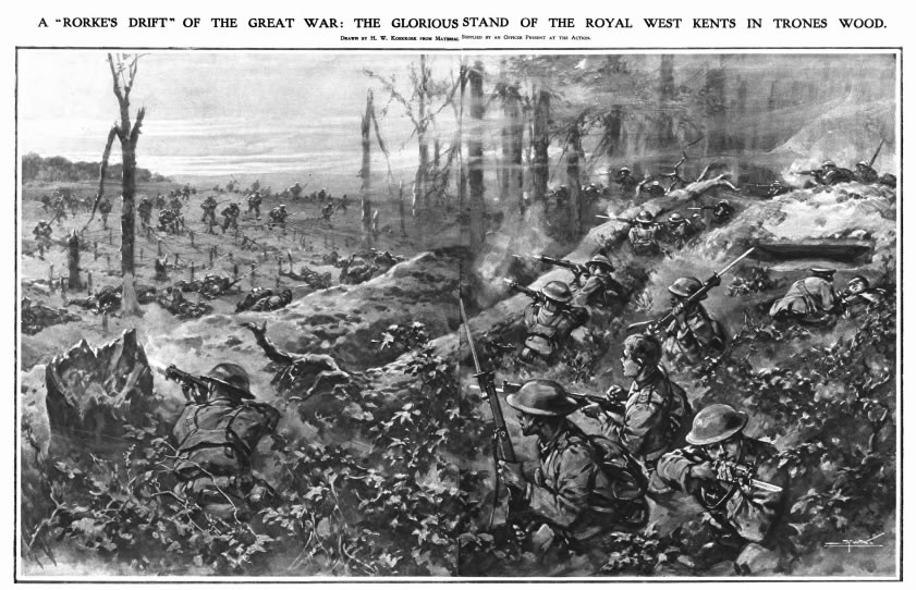 Illustrated London News article on the  battle in Thrones Wood
