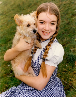 Sheridan playing Dorothy