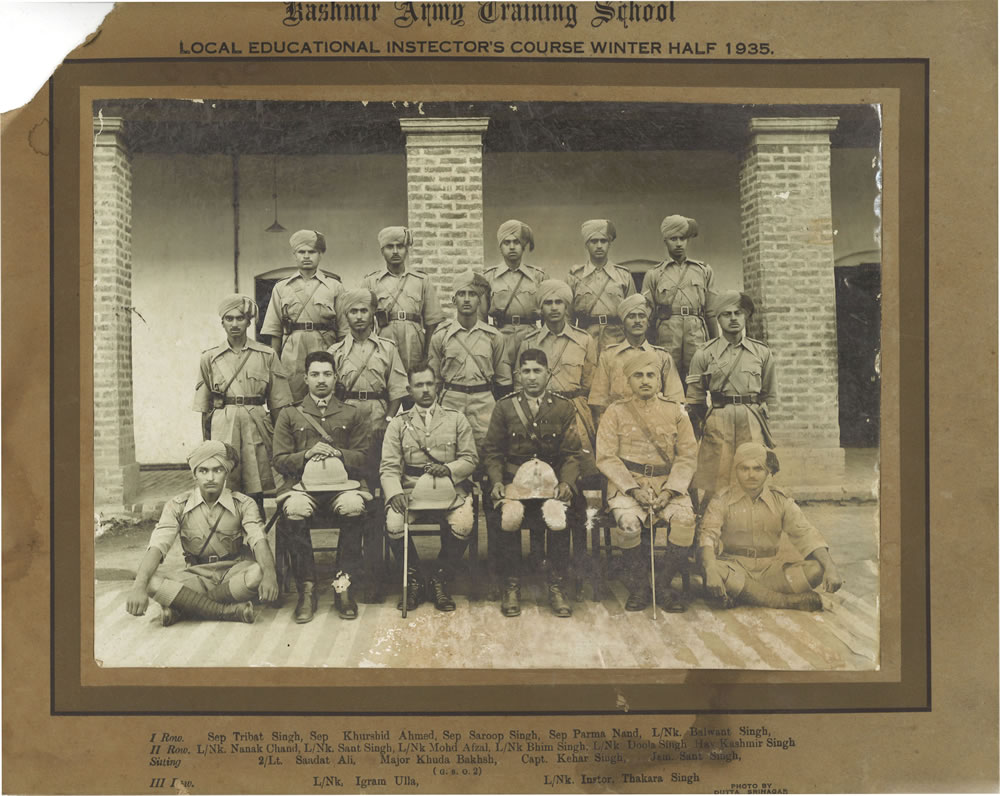 Sant Singh (2nd row, 2nd L), Anita Rani's grandfather, 1935 (Image Credit: BBC/Wall to Wall/Sunny Singh)