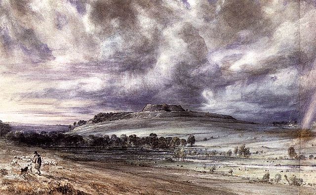 Old Sarum by John Constable [Public domain], via Wikimedia Commons