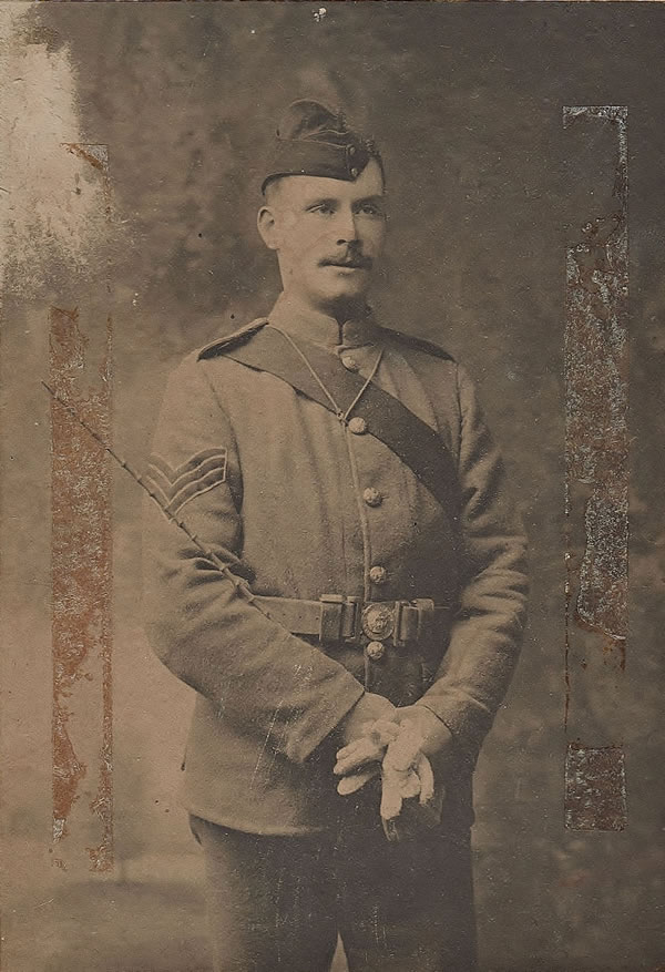 Charles Dance's father, Walter, in military uniform.