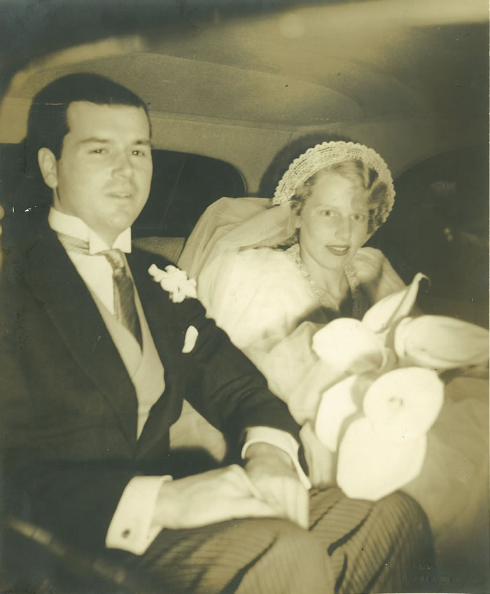 Clare Balding s paternal grandparents Gerald and Eleanor on their wedding day - 1935