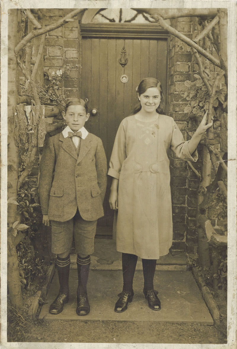 (R) Daisy Sutton (maternal grandmother) and her brother Jack