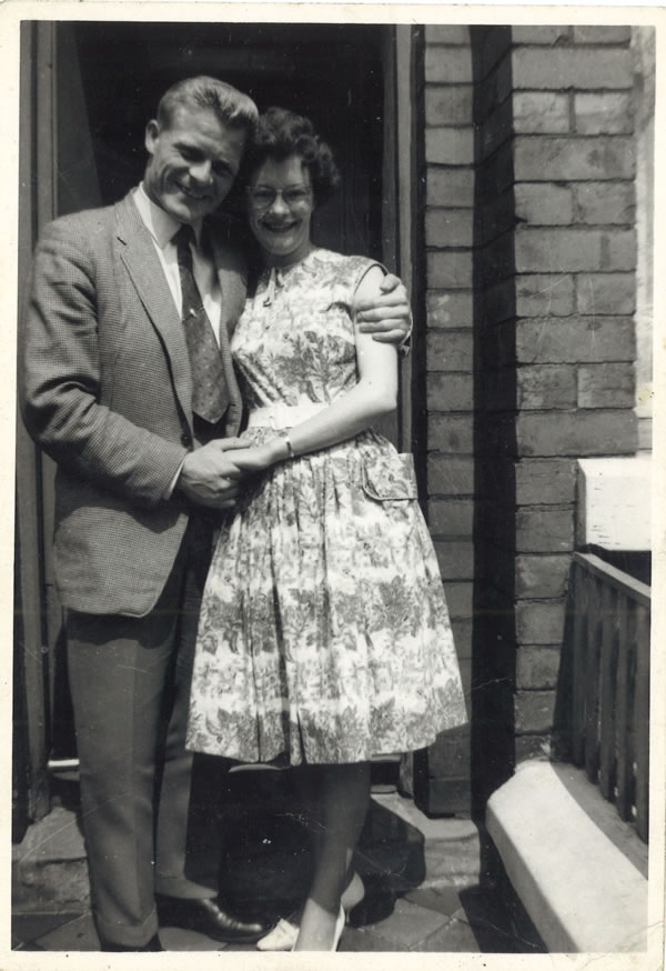 John Peter Roberts maternal grandfather and Sheila Mary McKee maternal grandmother - c. 1964