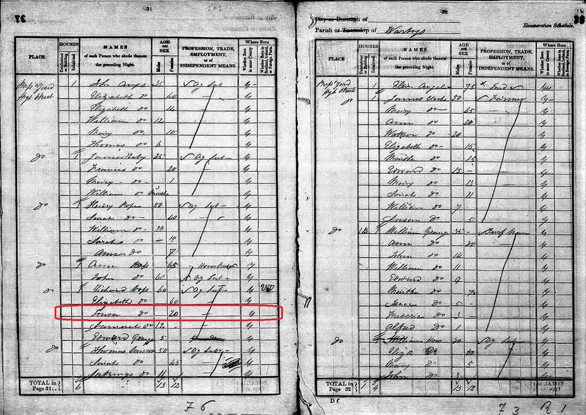 1841 census of Warboys on TheGenealogist