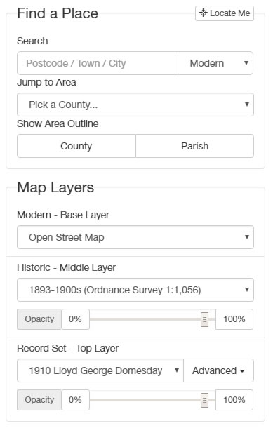 The search interface on the new Map Explorer™