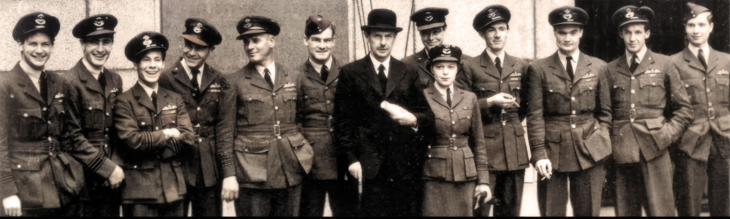 Air Chief Marshal Dowding with some of 