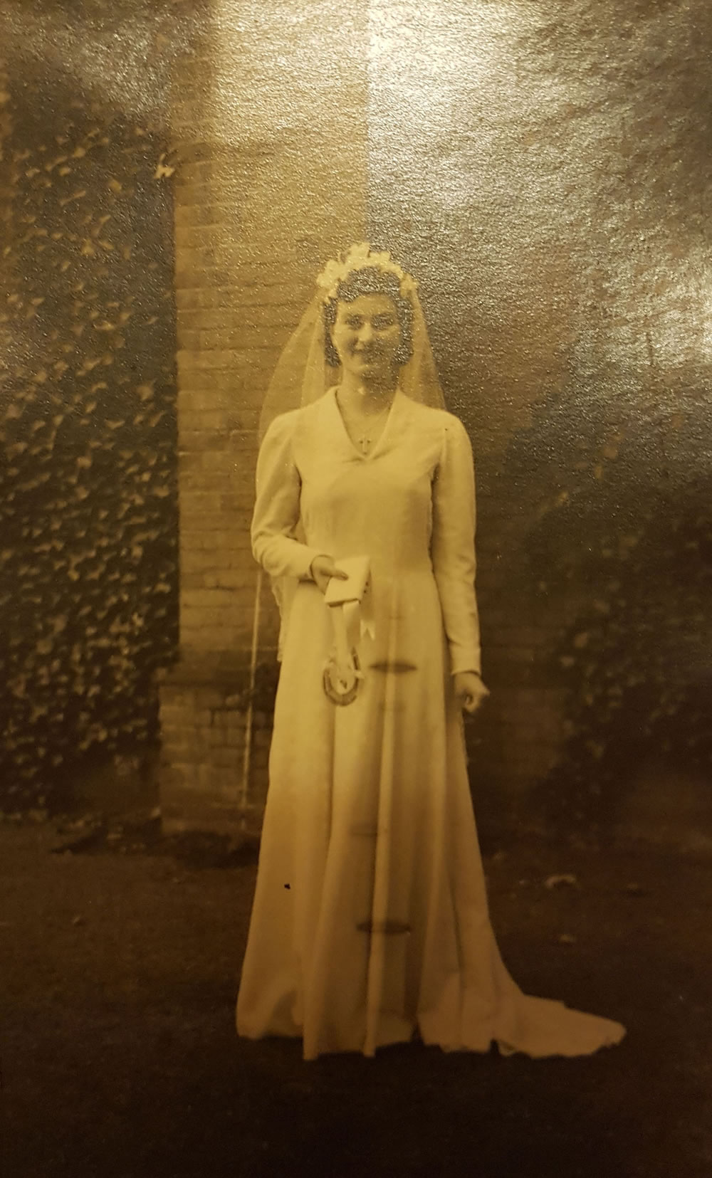 Greta Verdun, Jodie Whittaker's grandmother, on her wedding day