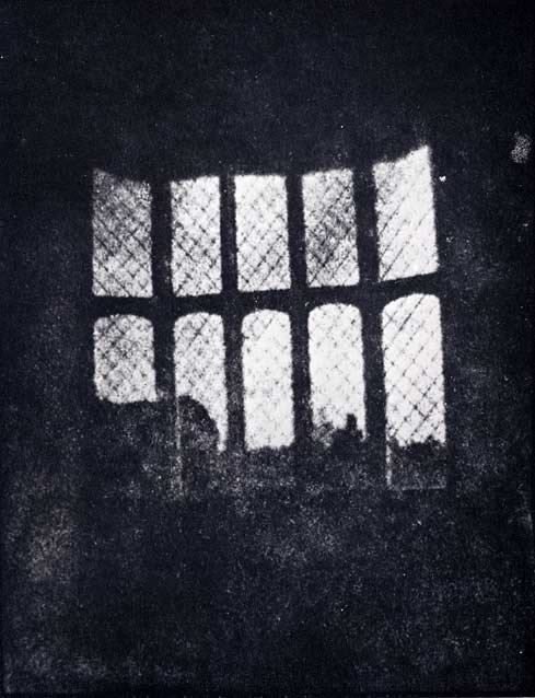 Window in the South Gallery of Lacock Abbey made from the oldest photographic negative in existence, William Fox Talbot (1800-1877)