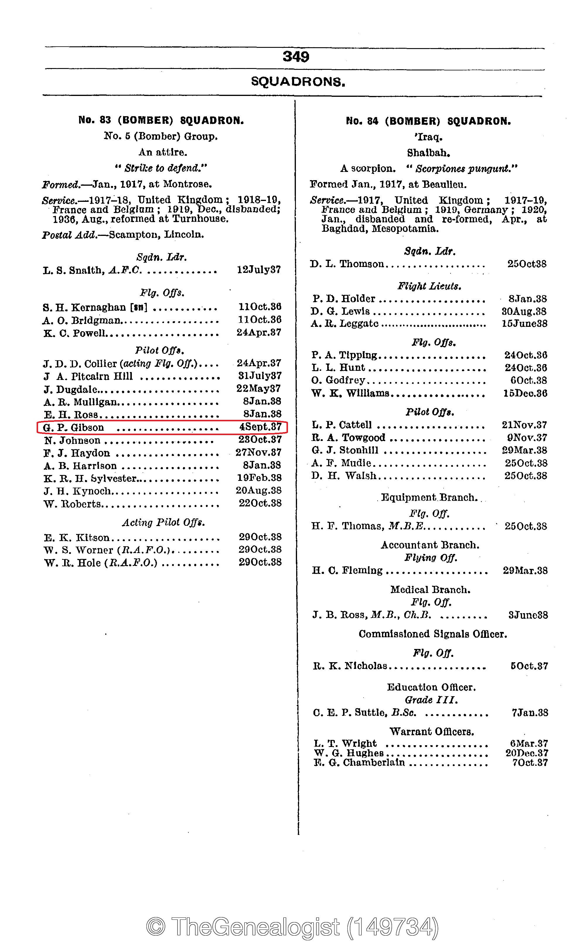 1939 Air Force List on TheGenealogist