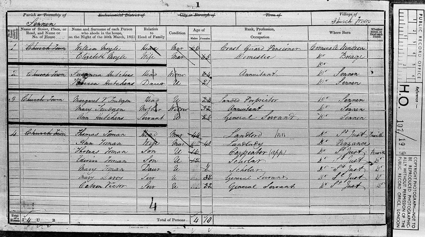 1851 census on TheGenealogist records the neighbours