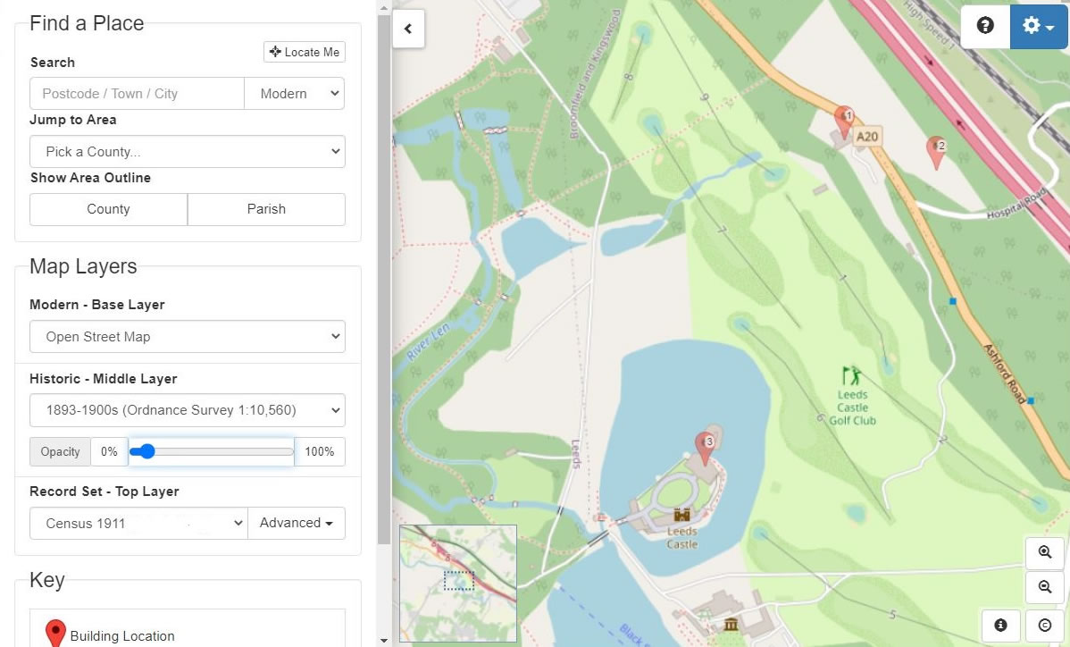 Searching the area using Map Explorer™