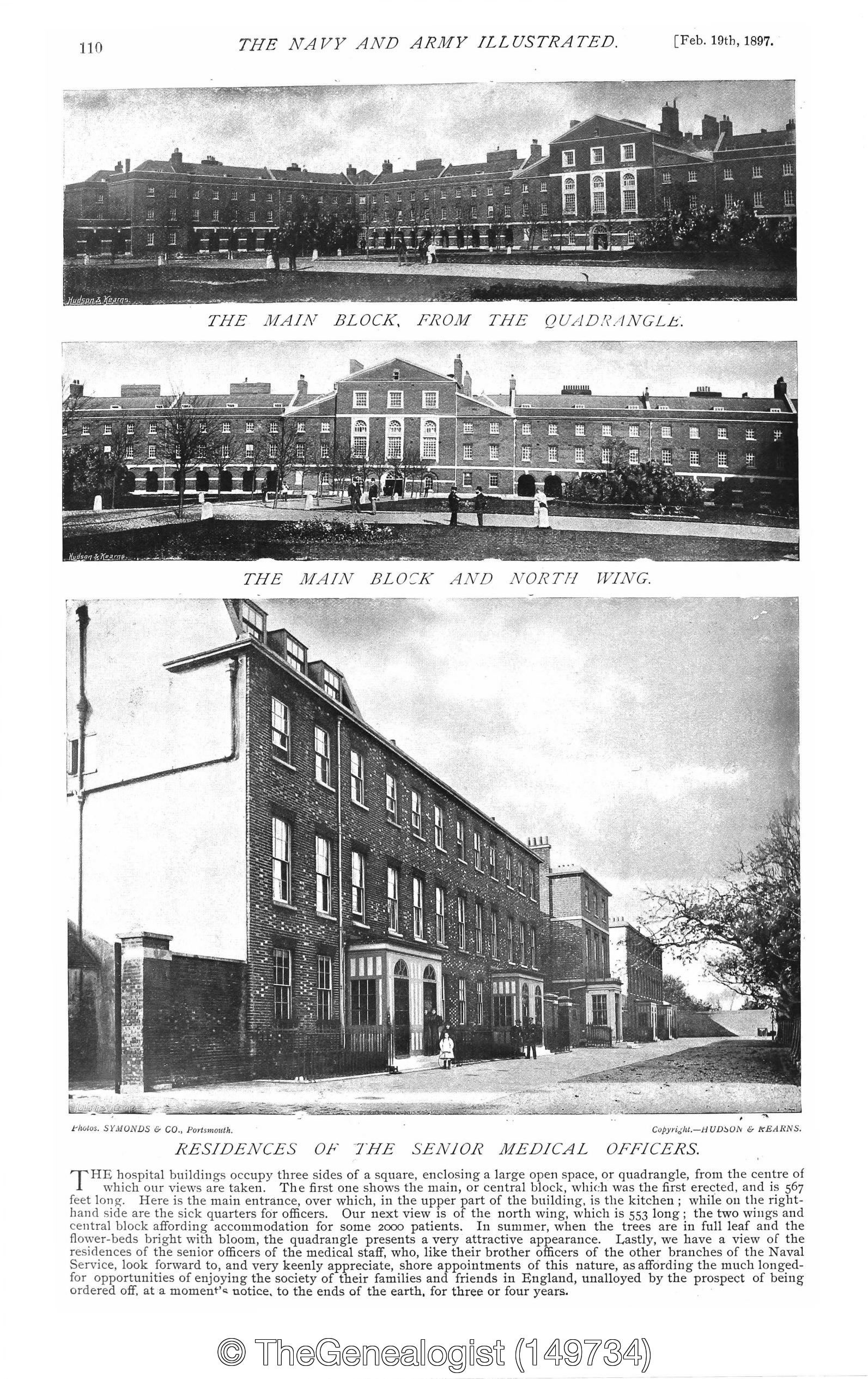 The Royal Hospital Haslar in Navy and Army Illustrated February 1918 from TheGenealogist's Newspapers & Magazines collection