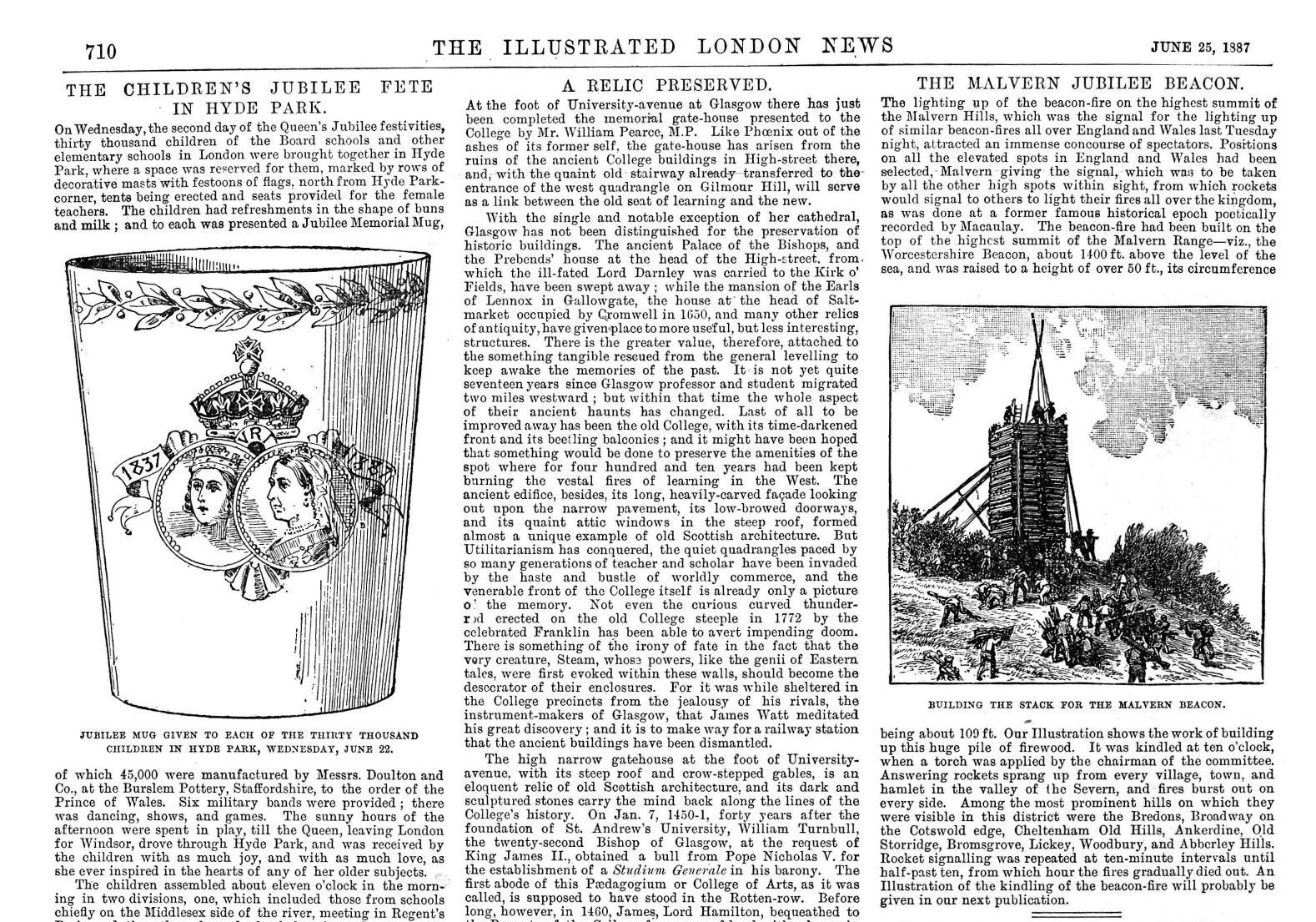 The Illustrated London News June 23, 1887 from TheGenealogist's Newspaper & Magazines
