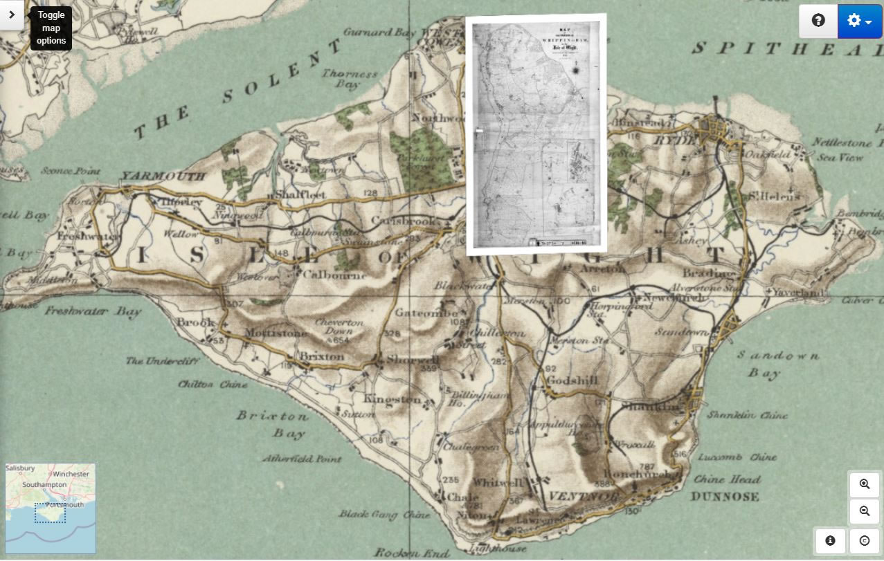Tithe maps on Map Explorer ™ overlaid on an 1893-1900 Ordnance Survey Map