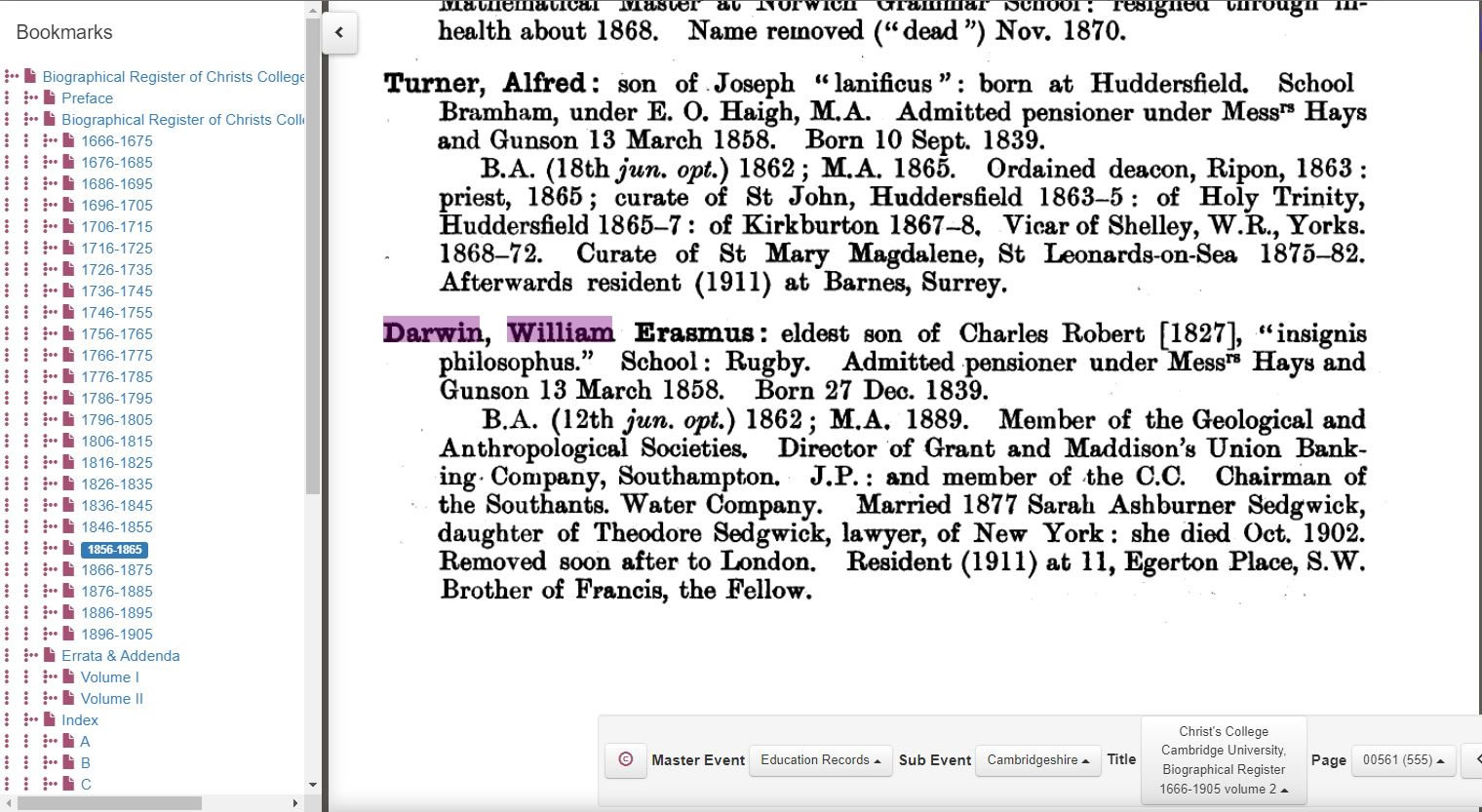 Educational records on TheGenealogist give biographical details that can be used to flesh out a person's story