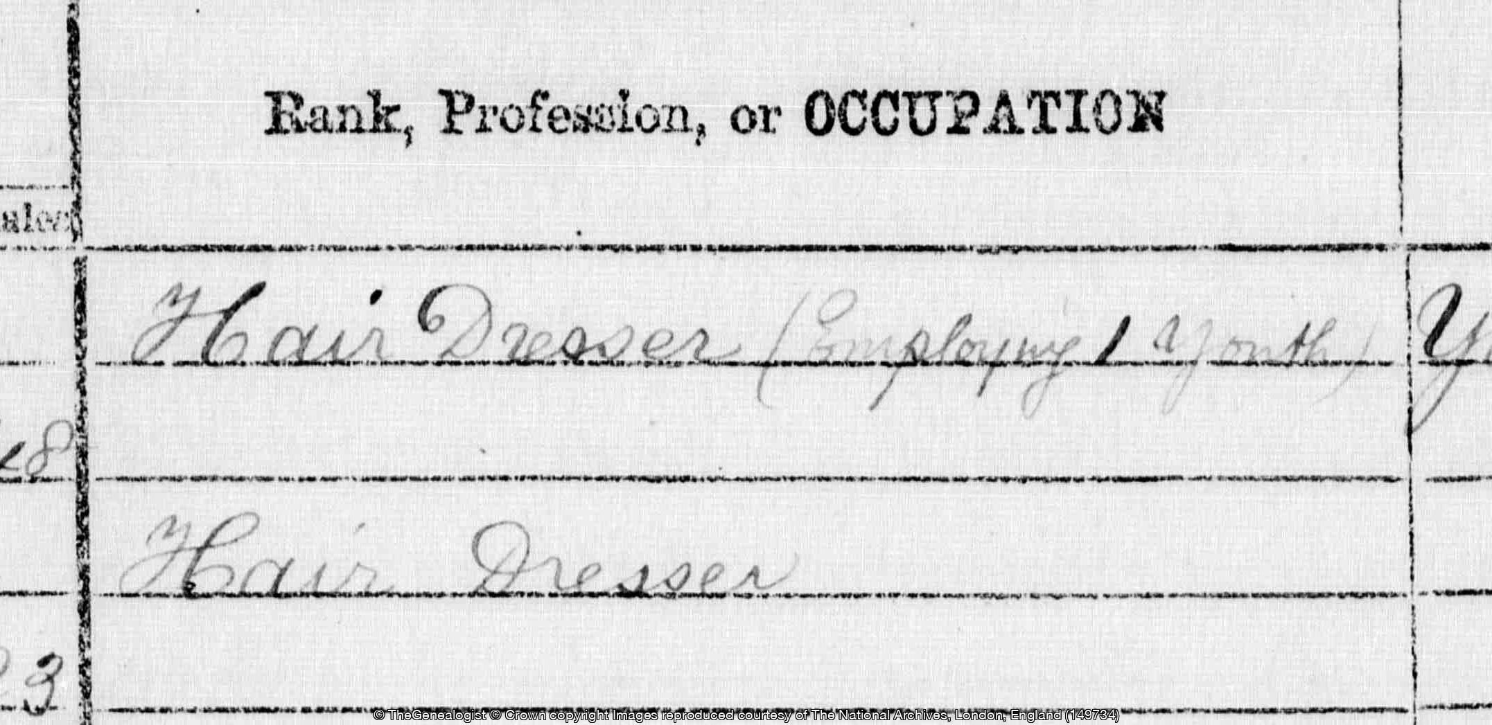 Faint ink in 1871 census now revealed