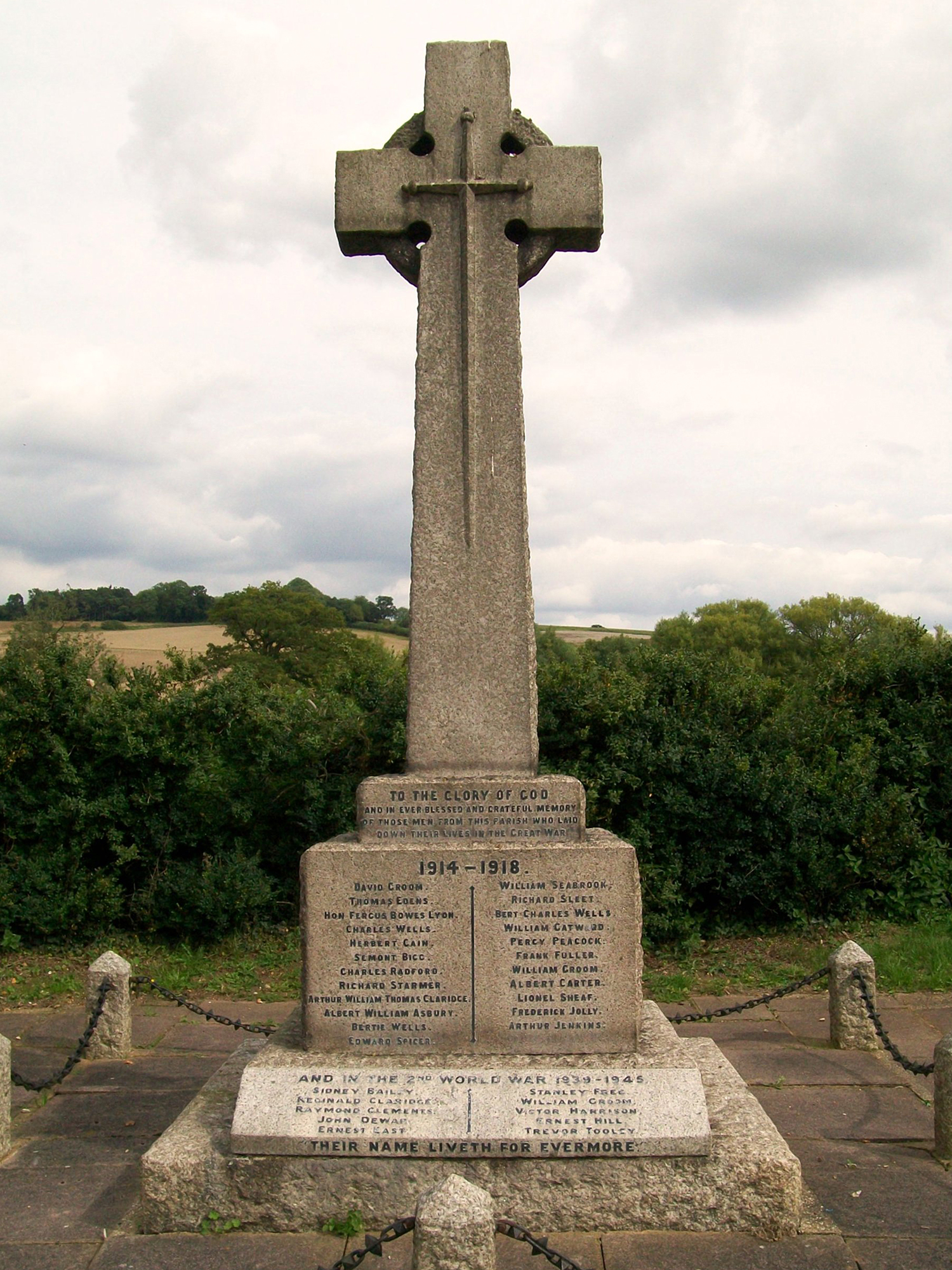 The roadside cross for the parish of St Paul’s Walden Bury