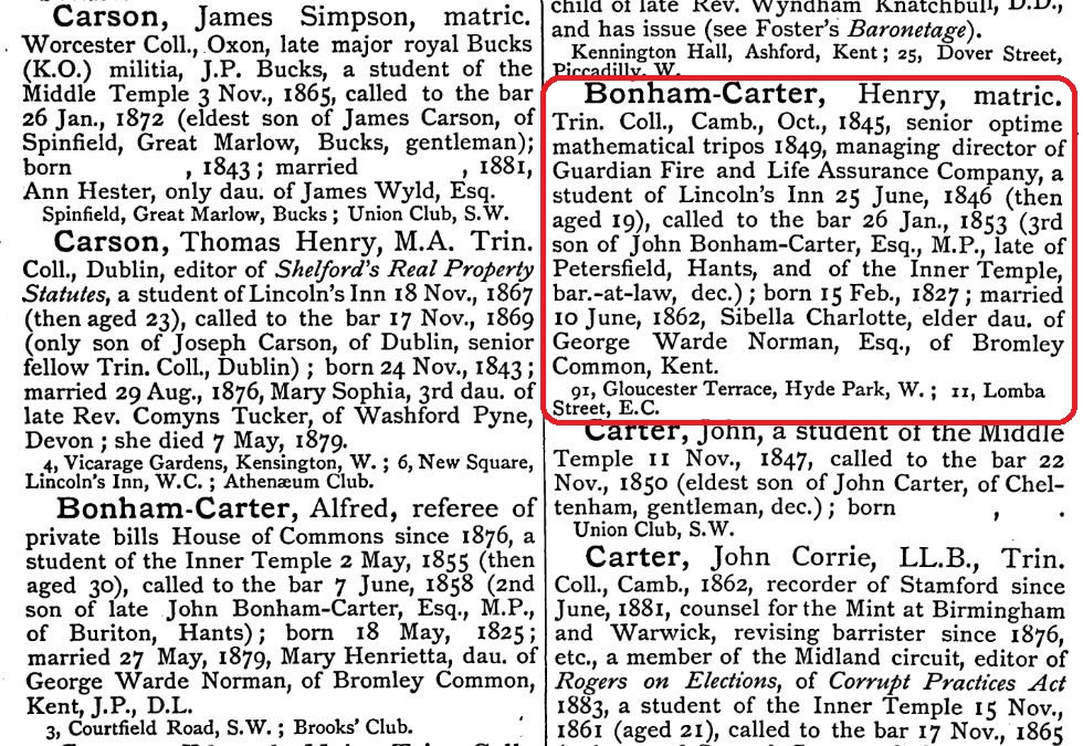 Men at the Bar 1858 from TheGenealogist's Occupational Records
