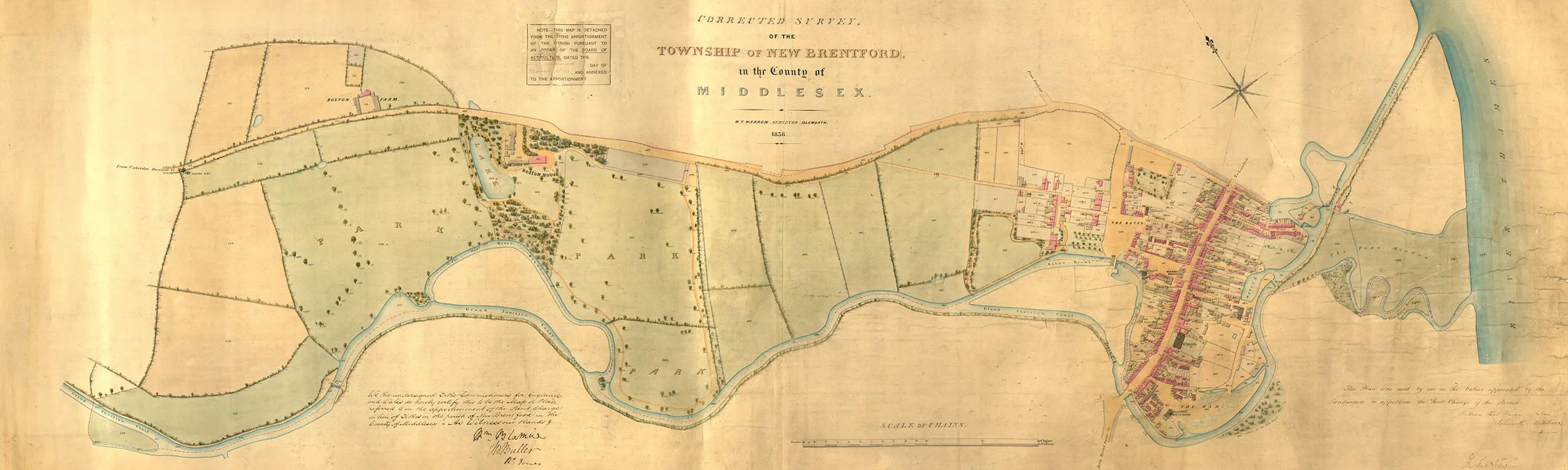 Middlesex Brentford Tithe Map