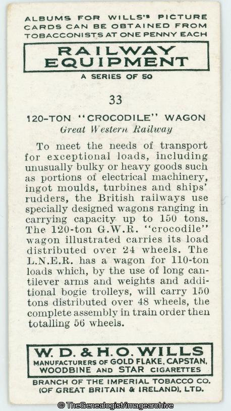 120 Ton Crocodile Wagon (Crocodile Wagon, Great Western Railway)