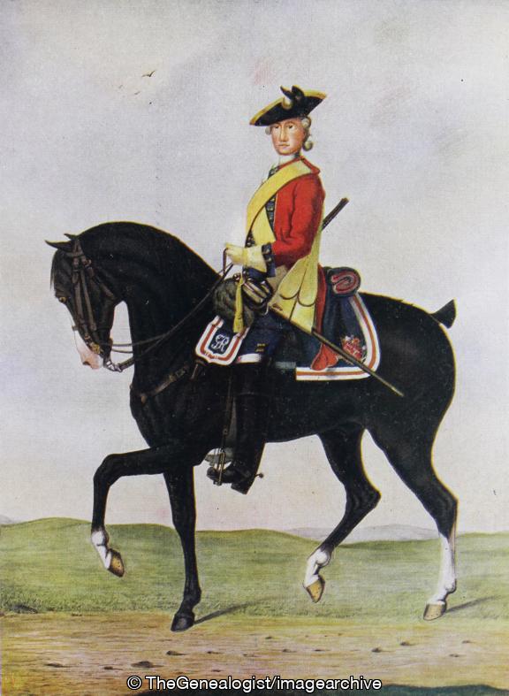 A Trooper of the Regiment in 1763 (1763, 5th Regiment, Dragoon Guards, Horse, Trooper)