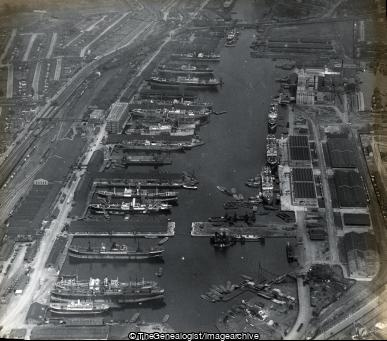 Aerial View Victoria Docks ( Royal Victoria Docks, Aerial View, England, London, Silvertown)