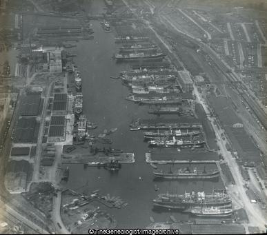 Aerial View Victoria Docks (Aerial View, London, Thames, Victoria Docks)