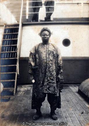 Alake of Abeokuta SS Burutu 1904 (1904, Abeokuta, Alake, C1900, Nigeria, SS Burutu)