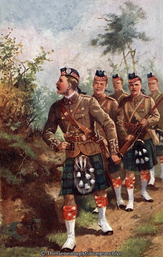 Argyll and Sutherland Highlanders a Reconnoitering Patrol (Argyll and Sutherland Highlanders, kilt, Patrol, Recon, Regiments, rifle, Series, Soldiers)