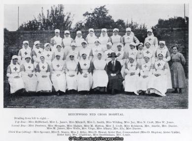 Beechwood Red Cross Hospital Nurses (Beechwood Red Cross, England, Hereford, Herefordshire, Hospital, Nurse, Red Cross, WW1)