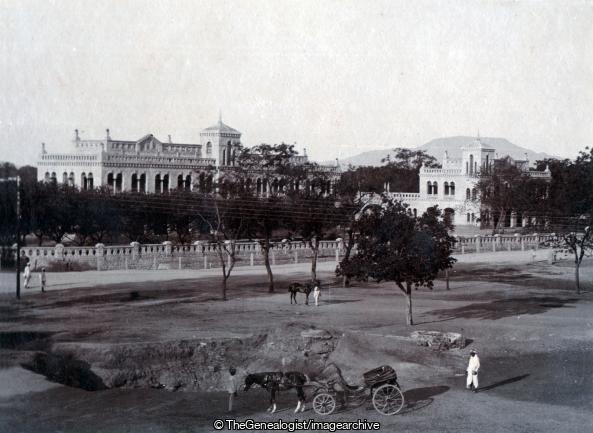 Bellary Court House (Bellary, C1897, Court House, Horse and Carriage, India, Karnataka)