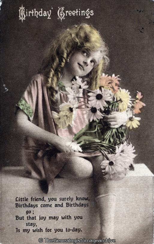 Birthday Card (1922, Birthday, Birthday Card, Greetings)