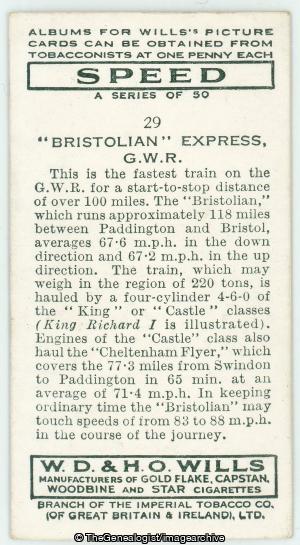 Bristolian Express Great Western Railway (Bristolian Express, Great Western Railway, Train)