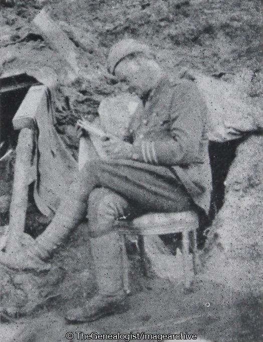Canal Bank Ypres 24th May 1915 Lt Col D A Carden (1915, Argyll and Sutherland Highlanders, Belgium, Canal, Dugout, Lieutenant Colonel, West Flanders, WW1, Ypres)