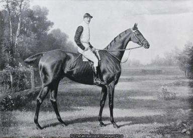 Captain W Leetham (1885 - 1898) On Roman Oak (5th Regiment, C1890, Captain, Dragoon Guards, Racehorse)