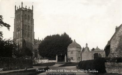 Chipping Campden Church and Gateway of Old Mannor House (Chipping Campden, Church, England, Gateway, Gloucestershire, Manor House, St James)