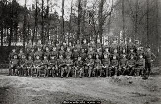 Col Collinson with Warrant Officers and Sergeants at Crowborough 1915 (1915, 6th Battalion, Cast Iron Sixth, City of London Rifles, Colonel, Crowborough, England, London Regiment, Sergeant, Sussex, WOs, WW1)