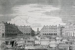 Covent Garden Market Looking Eastward 1786 (Covent Garden, Covent Garden Market, London, Market)
