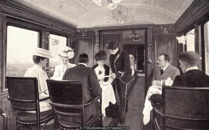 Dinning Car (dinner, Dinning Car, London and North Western Railway, Railway, Train)