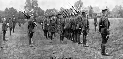 Embryo Officers Passing Out Inspection of Cadets at Romford 1917 (1917, Embryo Officers, Hare Hall, Passing Out Inspection, Romford)