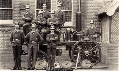 Fire Brigade Crowthorne 1901 (1901, Crowthorne, England, Fireman, Hampshire, Steam Water Pump)